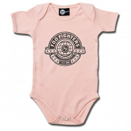 Foo Fighters Baby Grow Logo Pink