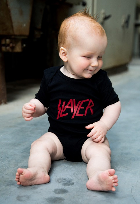 Slayer Baby Grow Logo Slayer photoshoot
