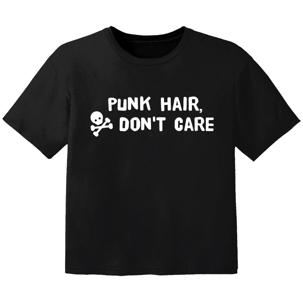 punk baby t-shirt punk hair don't care