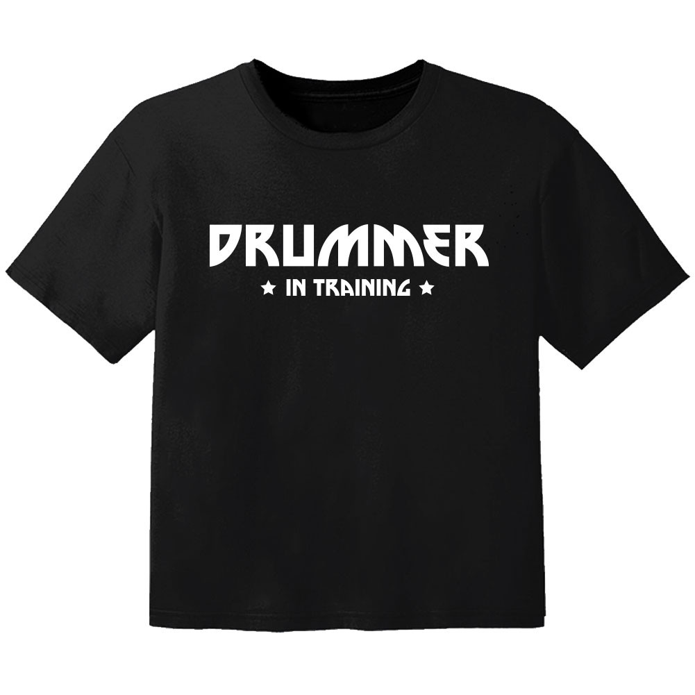 rock kids t-shirt drummer in training
