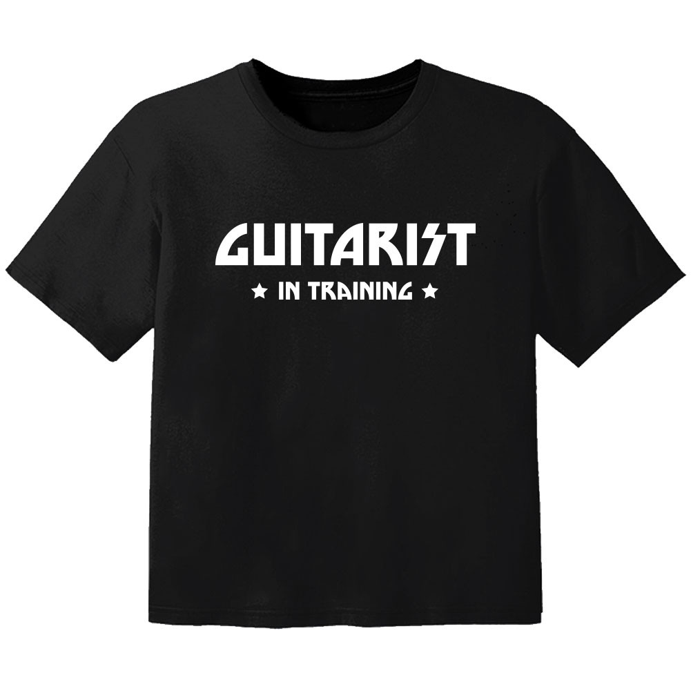 rock kids t-shirt guitarist in training
