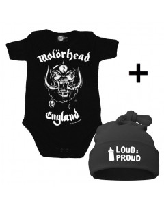 Infant Giftset Motörhead Creeper infant/baby & Loud & Proud Hat