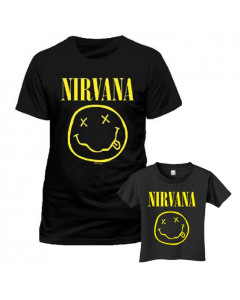 Duo Rockset Nirvana Father's T-shirt & Kids T-Shirt Smiley