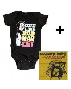 Baby rock giftset Bob Marley Baby Grow Smile & CD