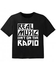 cool baby t-shirt real music isnt on the radio