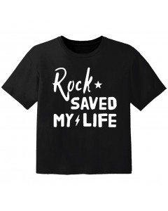 rock kids t-shirt rock saved my life