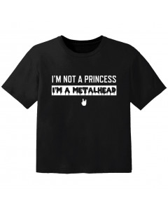metal kids t-shirt I'm not a princess I'm a metalhead